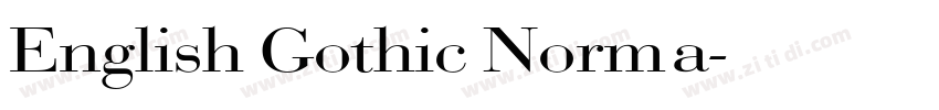English Gothic Norma字体转换